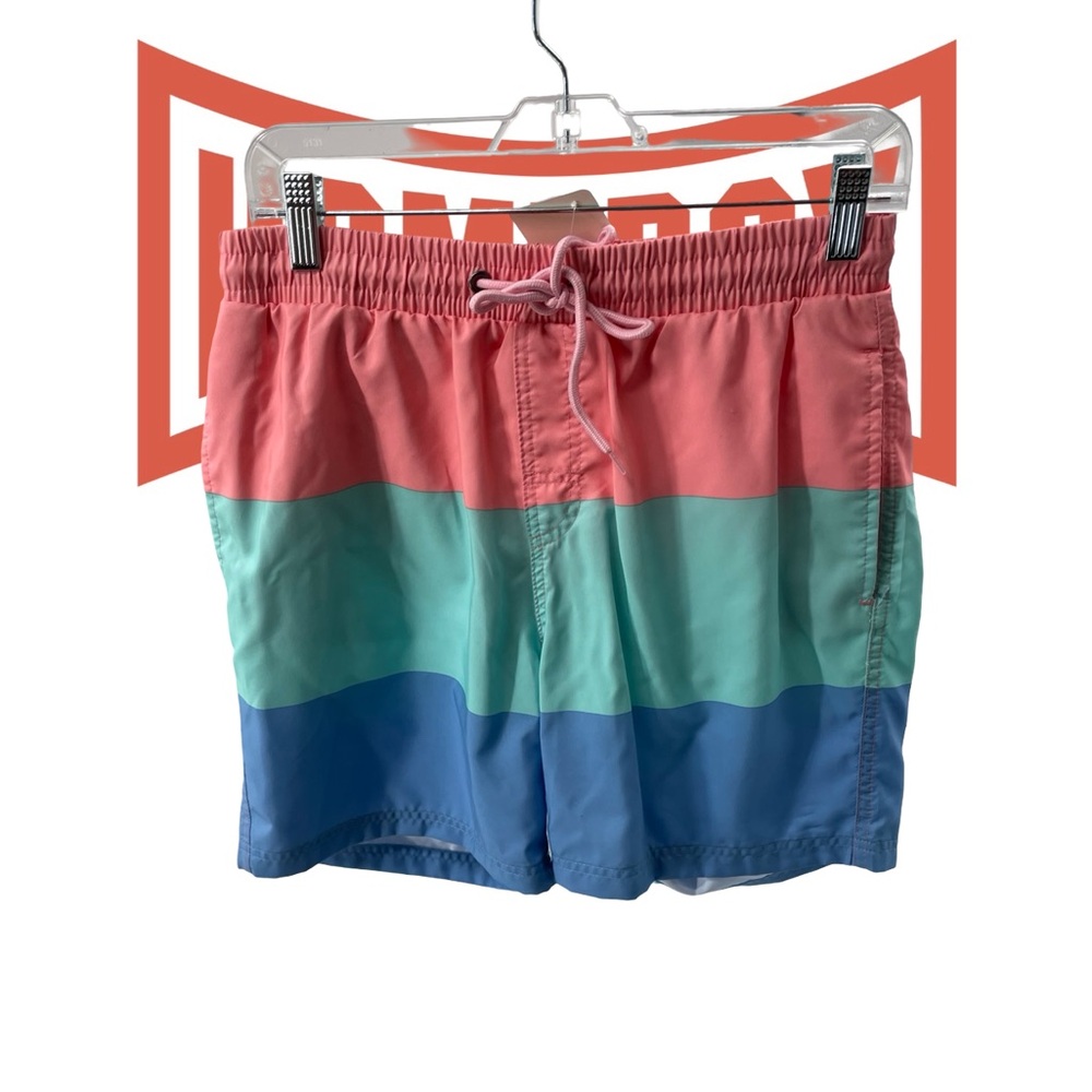 Club Room Multicolor Striped Swim Shorts